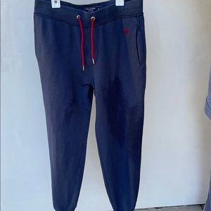 Navy Abercrombie and Fitch Sweatpants